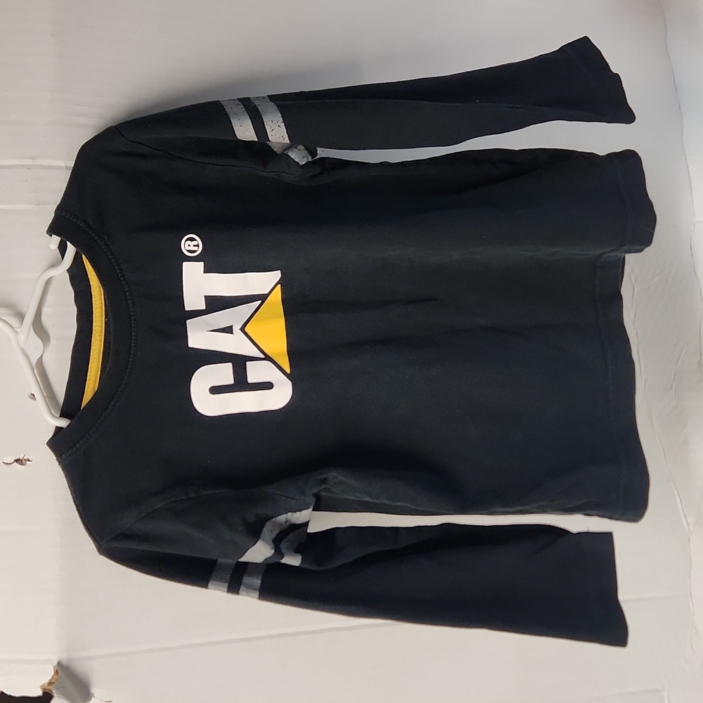 EUC CAT Boys long sleeve shirt 100% cotton sz 6/7